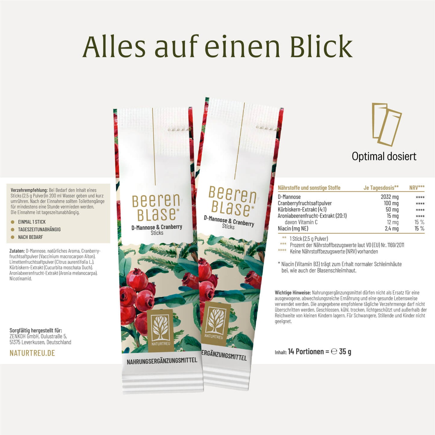 Beerenblase-Sticks D-Mannose Etikett 01
