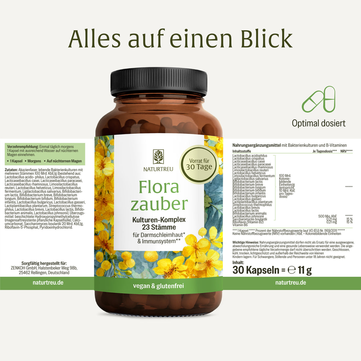 Florazauber Kulturen-komplex Etikett