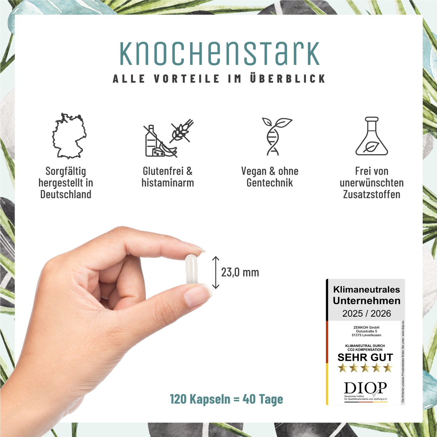 Knochenstark Calcium-Komplex Alle Vorteile im Ueberblick