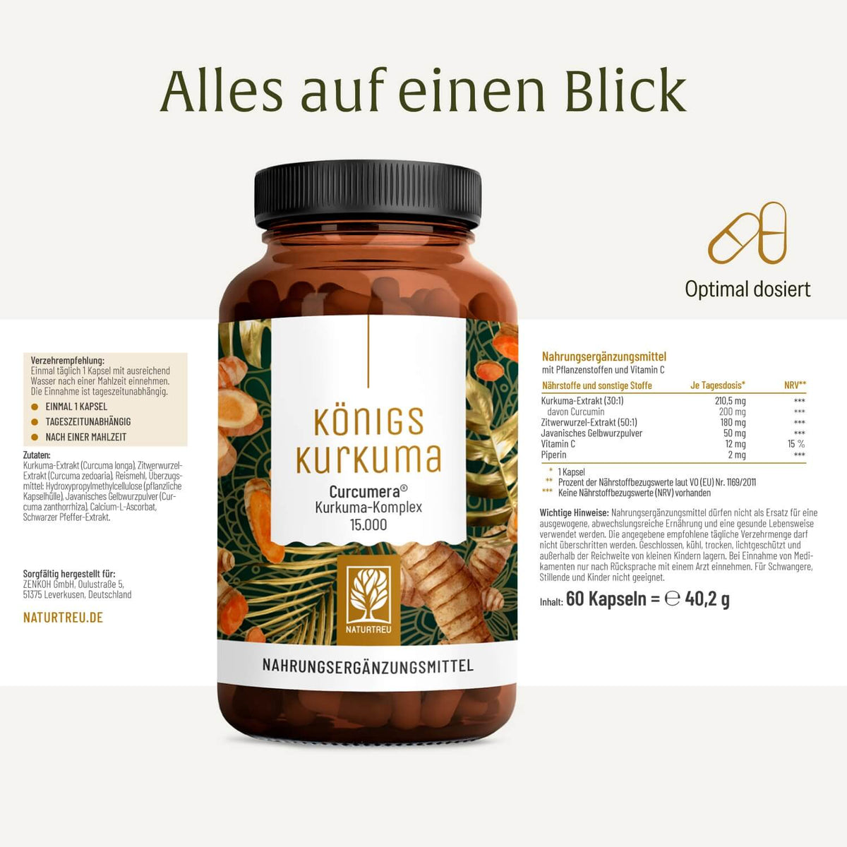 Koenigskurkuma Curcuma Komplex Onlineshop Etikett