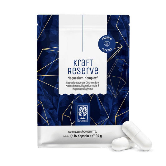 Kraftreserve Magnesium-Komplex Sachet Titelbild Kapseln