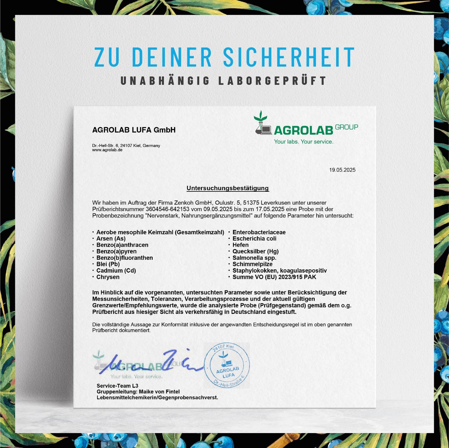 Nervenstark Vitamin-B-Komplex Laborbild