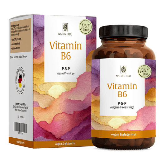 Vitamin B6: Presslinge mit bioaktivem Pyridoxal-5’-Phosphat und Akazienfaser