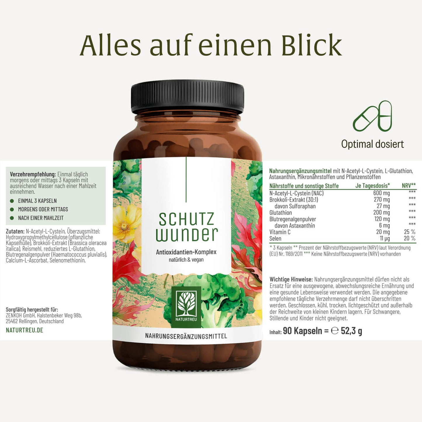 Schutzwunder Antioxidantien-Komplex Etikett