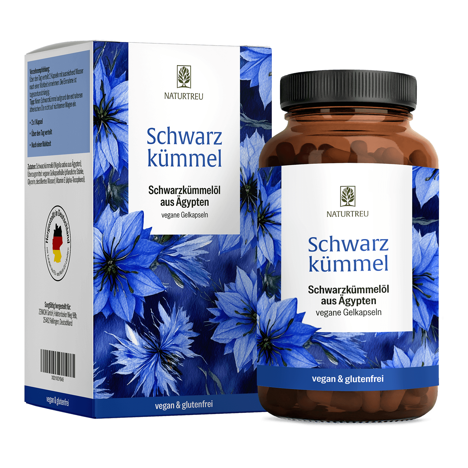 Schwarzkümmel · Schwarzkümmelöl Kapseln von NATURTREU