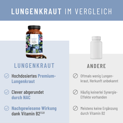 Lungenkraut Vergleichstabelle