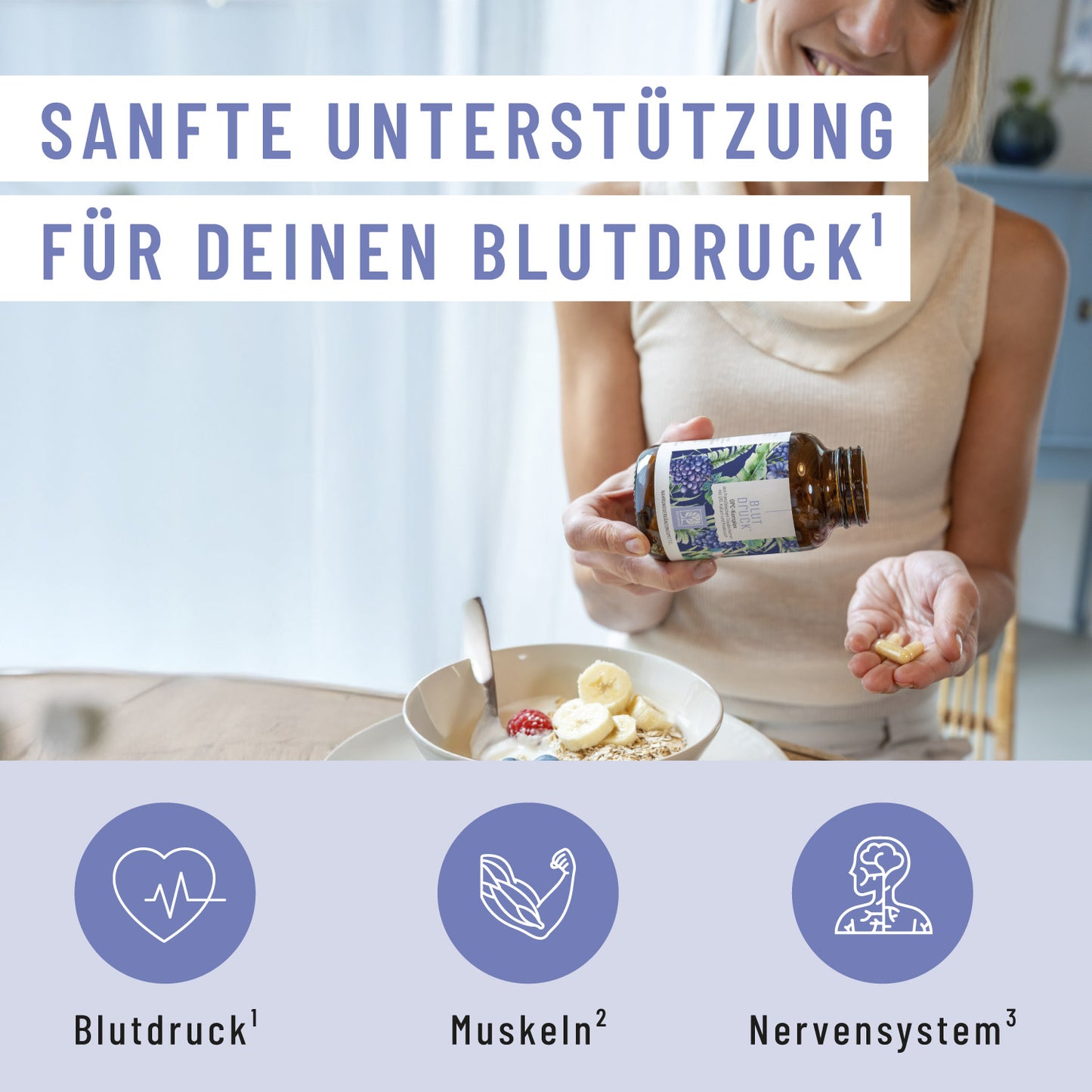 Blutdruck: OPC-Komplex mit Q10, Kalium und Knoblauch