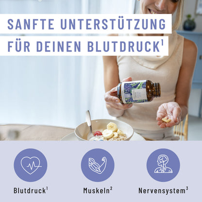 Blutdruck: OPC-Komplex mit Q10, Kalium und Knoblauch