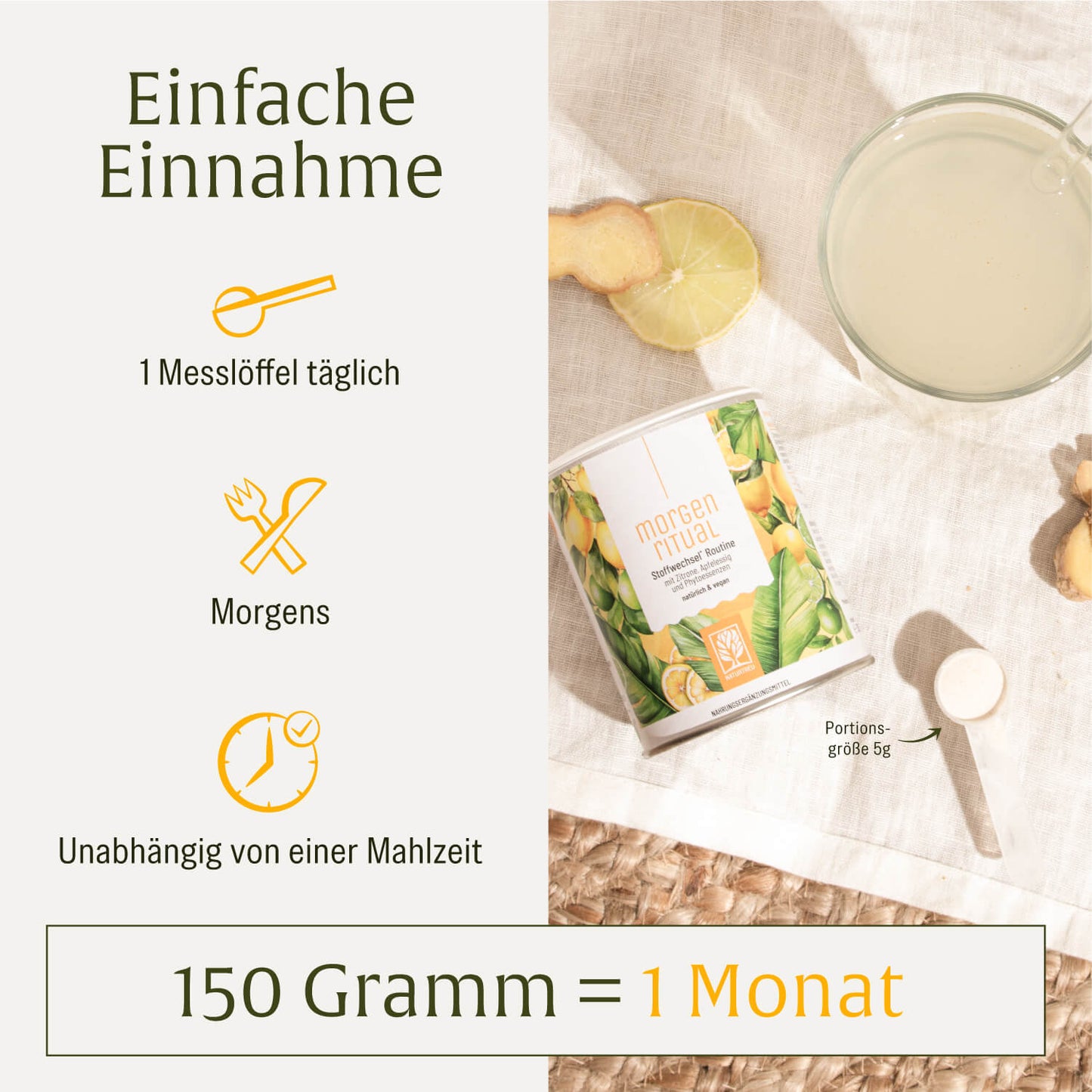 Morgenritual Einnahme