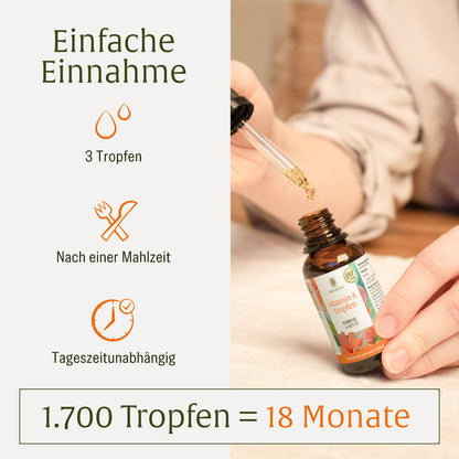 Vitamin A Tropfen: 5.000 I.E. in MCT-Öl