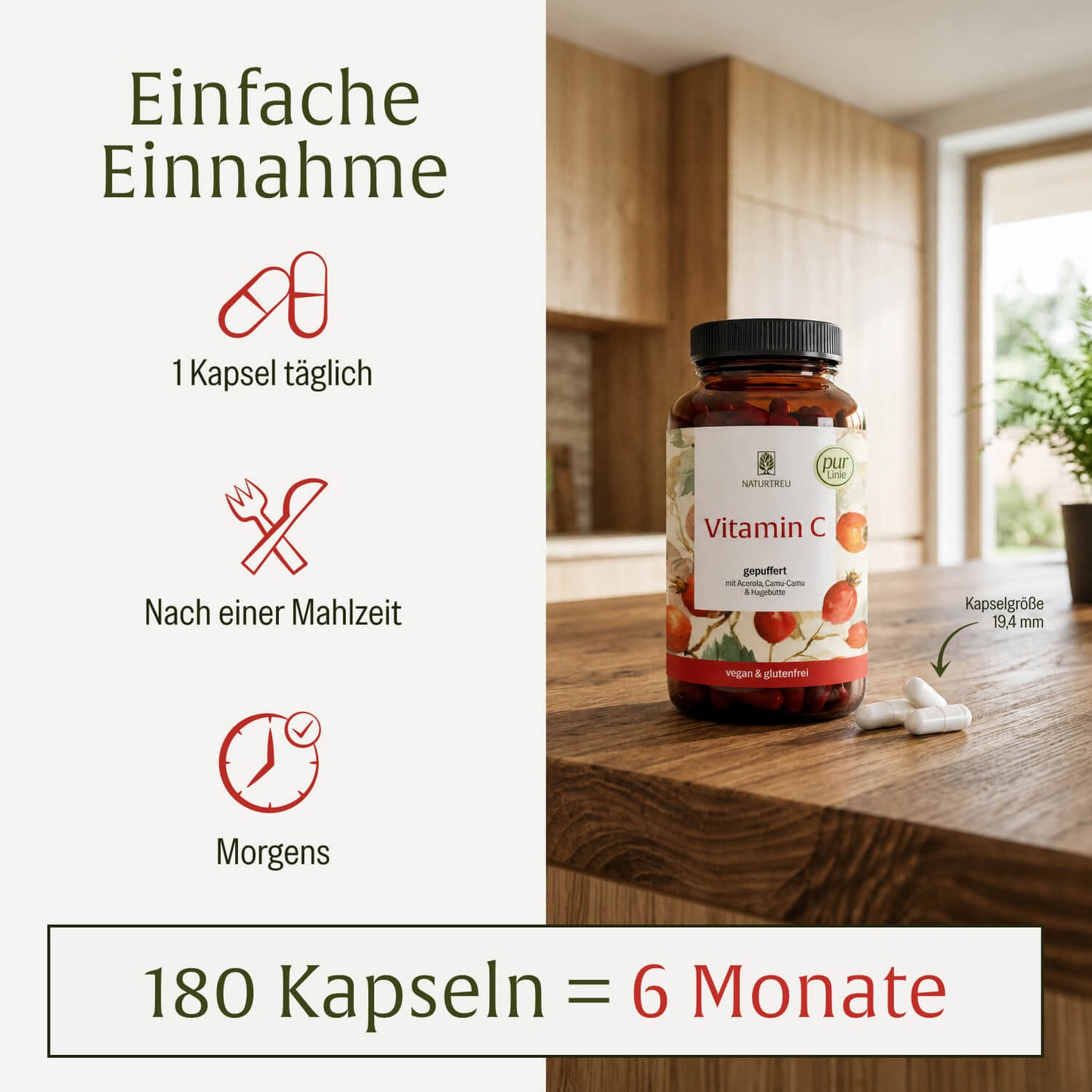 Vitamin C Pur LInie Creatives Onlineshop Einfache Einnahme