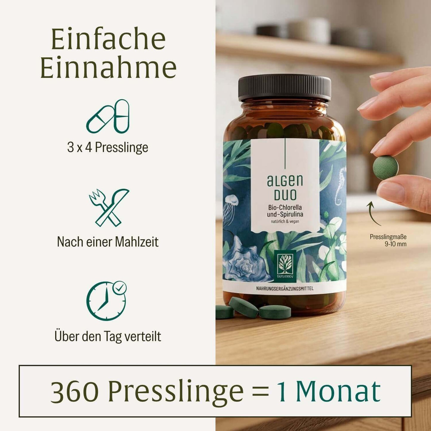 Algenduo: Bio-Chlorella und Bio-Spirulina