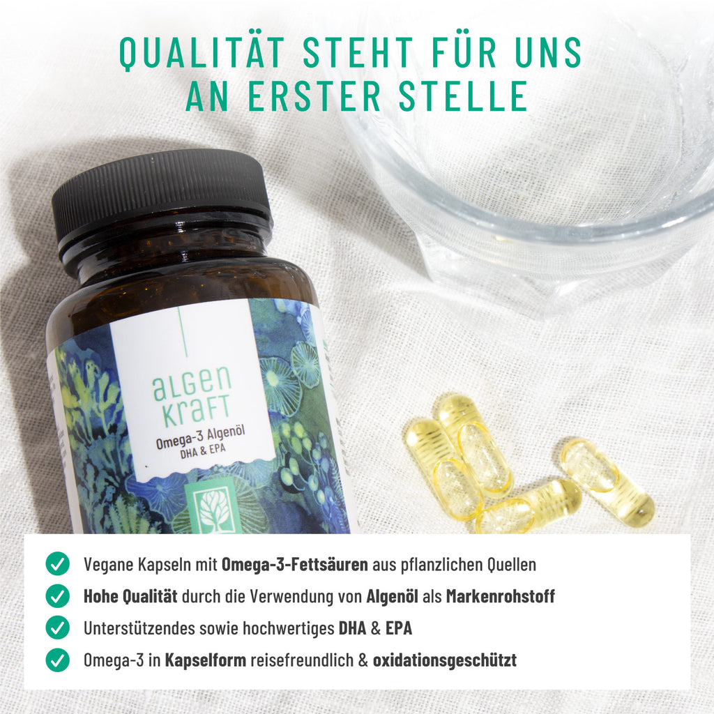 Algenkraft Omega 3 Algenöl Qualität