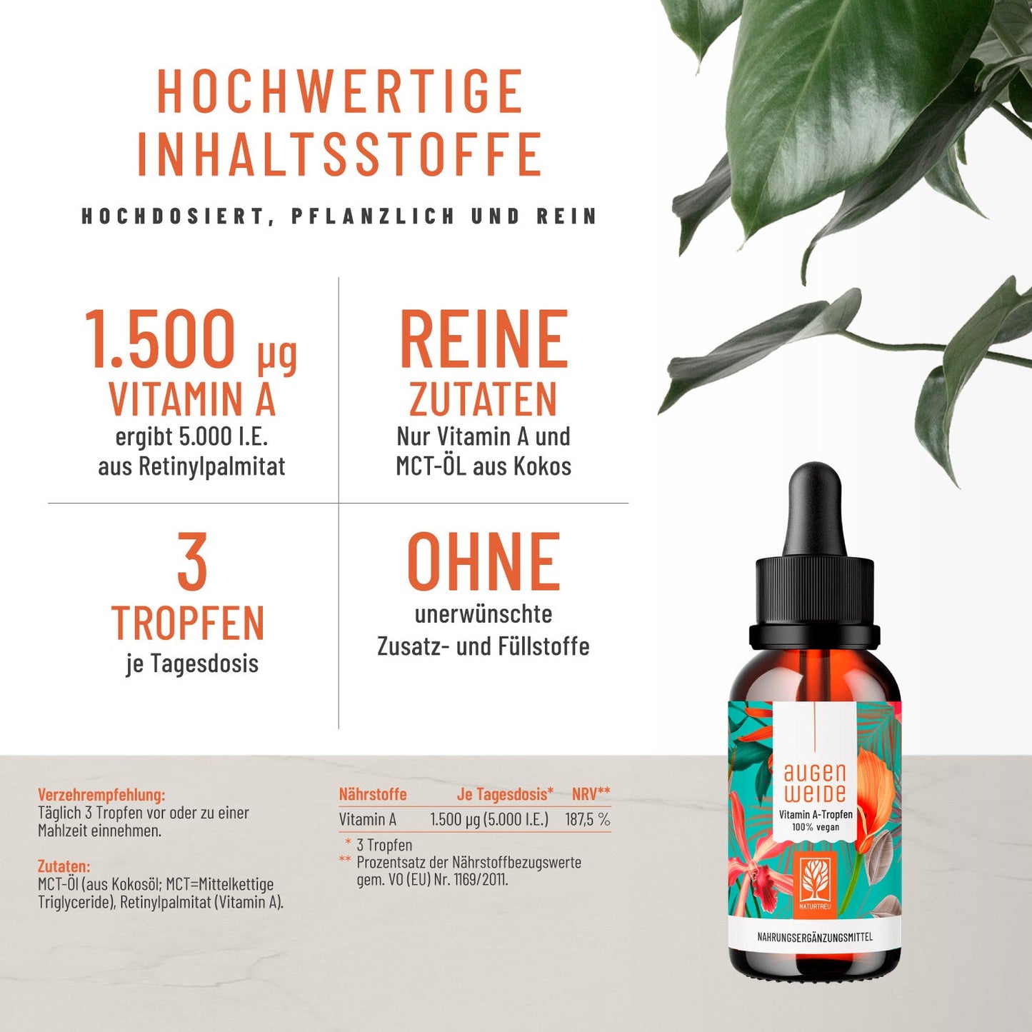 Augenweide Wundervoll Paket: Vitamin A-Tropfen & Zink-Komplex