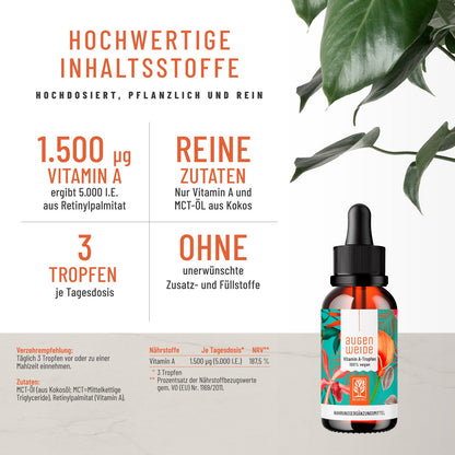 Augenweide Wundervoll Paket: Vitamin A-Tropfen & Zink-Komplex