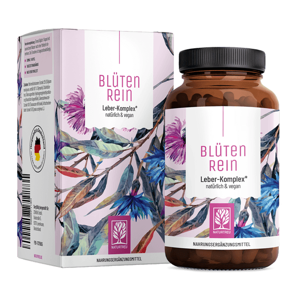 Blütenrein · Leber Komplex Kapseln mit Mariendistel & Cholin – NATURTREU