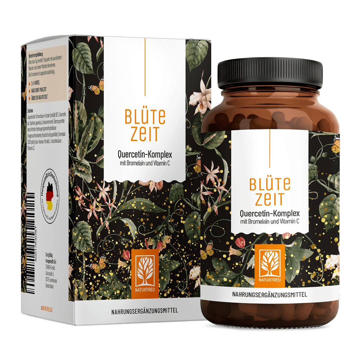 Blütezeit: Quercetin-Komplex mit Bromelain & Vitamin C