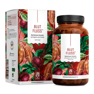 Blutfluss Nattokinase-Komplex mit Arginin und Citrullin Titelbild