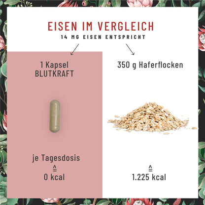 Blutkraft Eisen-Komplex Eisen im Vergleich