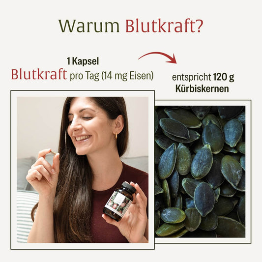 Blutkraft Eisen-Komplex Eisen im Vergleich