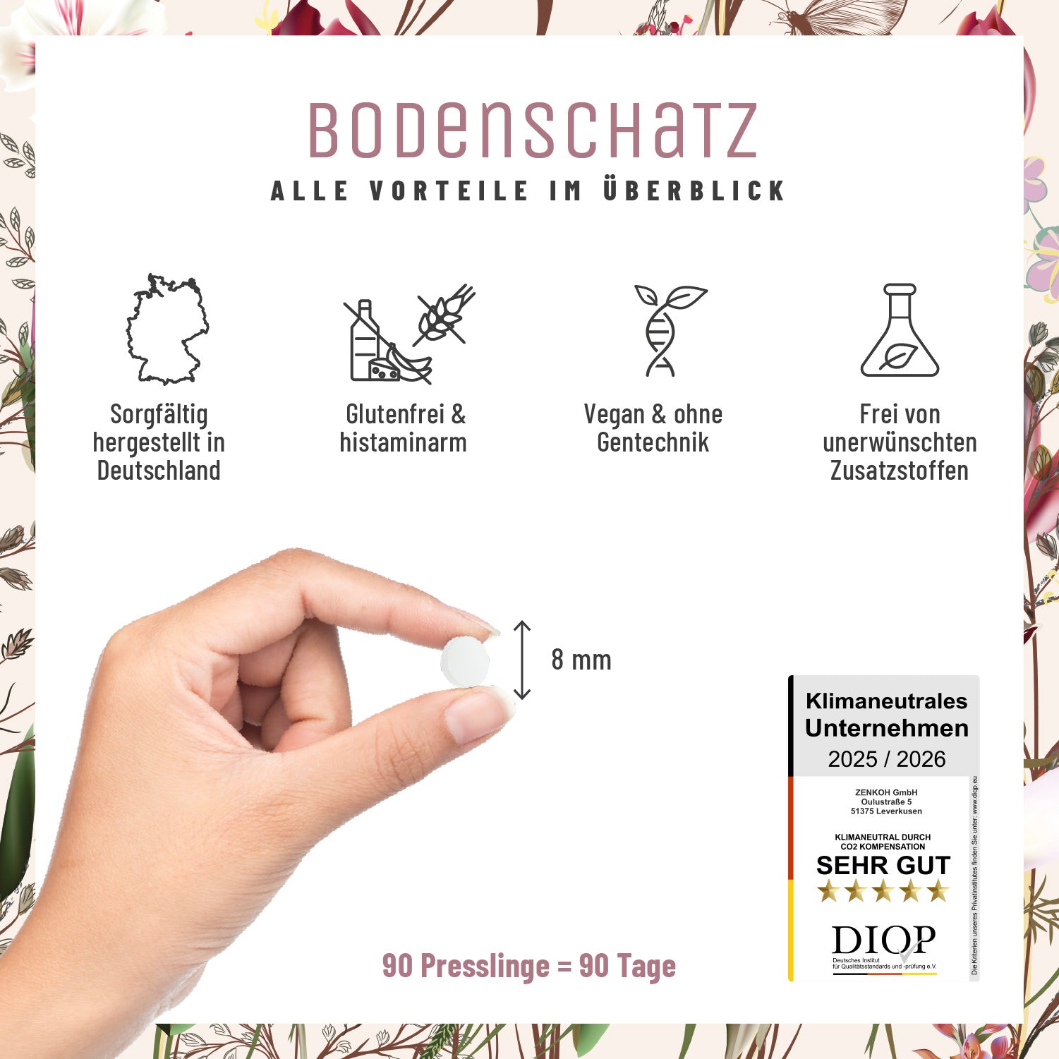 Bodenschatz Selen-Presslinge Alle Vorteile