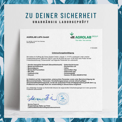 Druesenschild Kelp-Komplex Jod Laborzertifikat