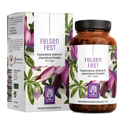 Felsenfest Passionsblume-Baldrian-Johanniskraut-Komplex Titelbild