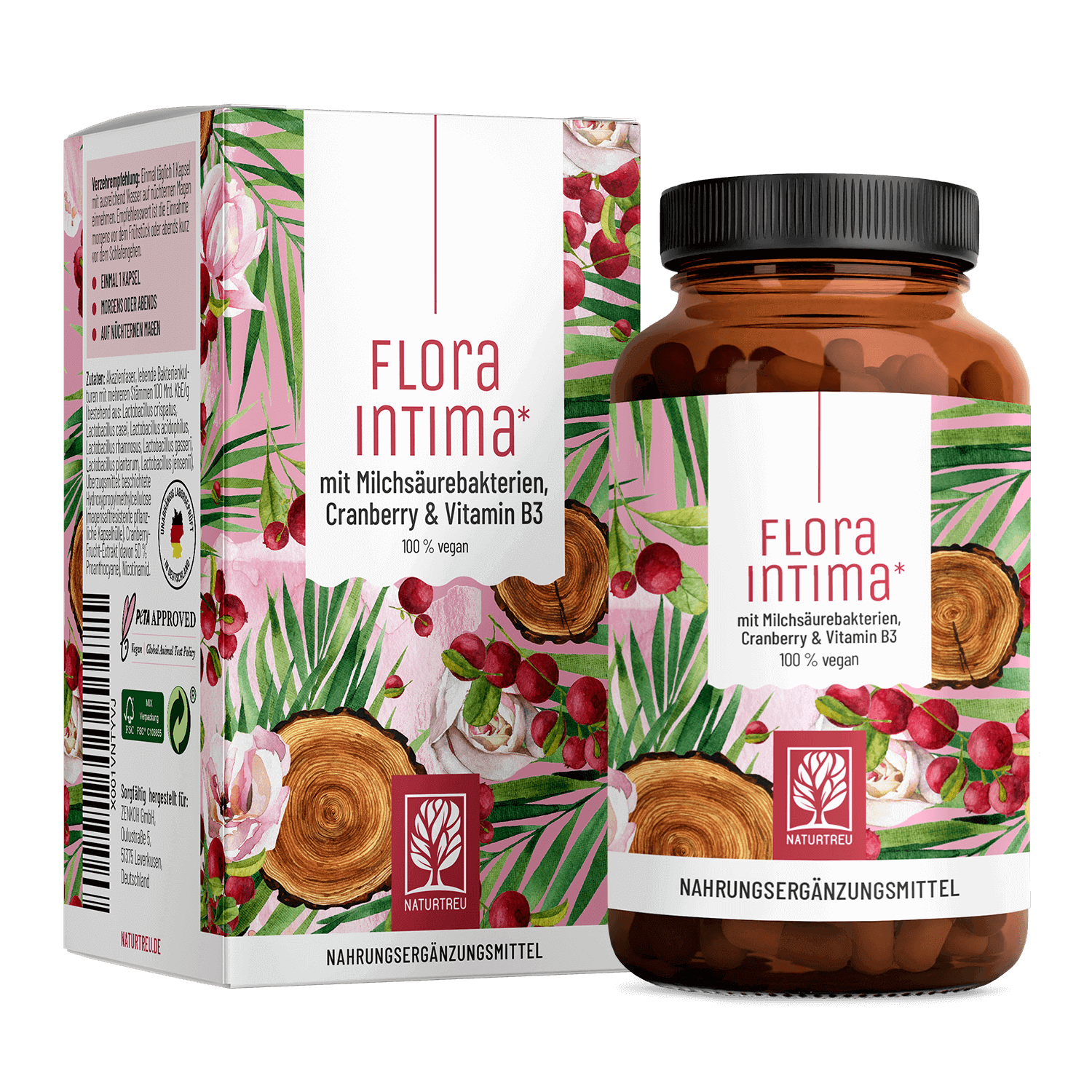 Floraintima Milchsaeurebakterien cranberry vitaminb3 