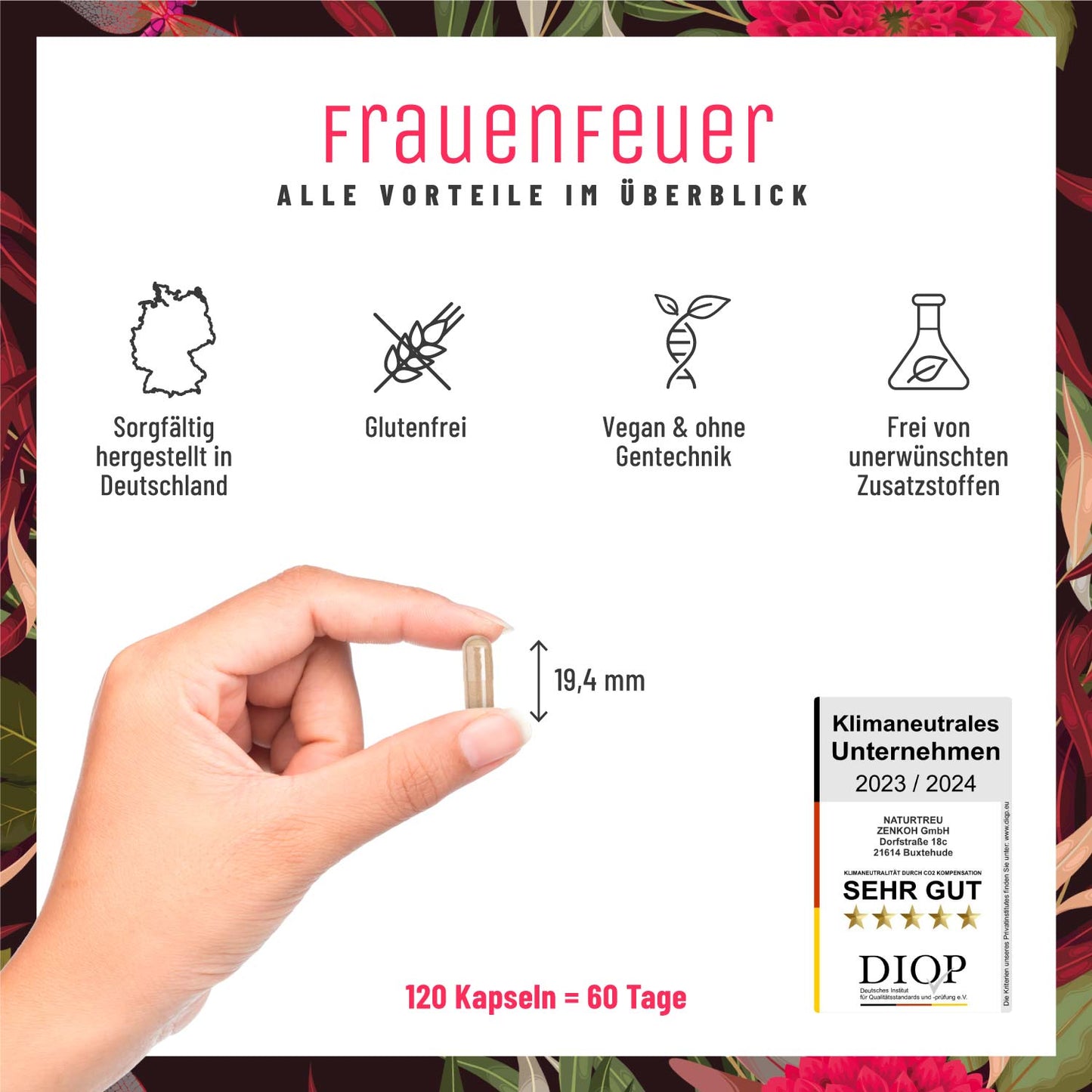 Frauenfeuer Roter Maca-Komplex Alle Vorteile