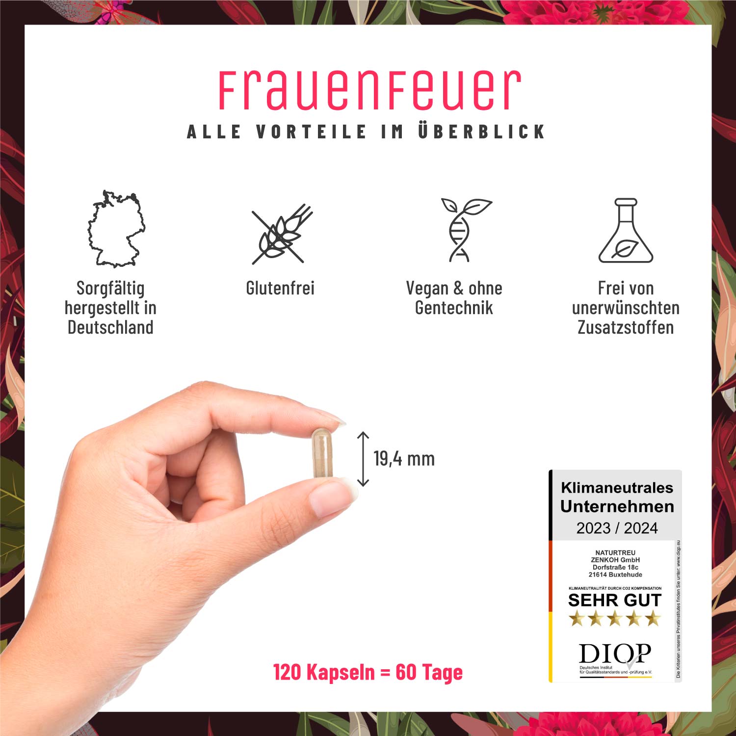 Frauenfeuer Roter Maca-Komplex Alle Vorteile