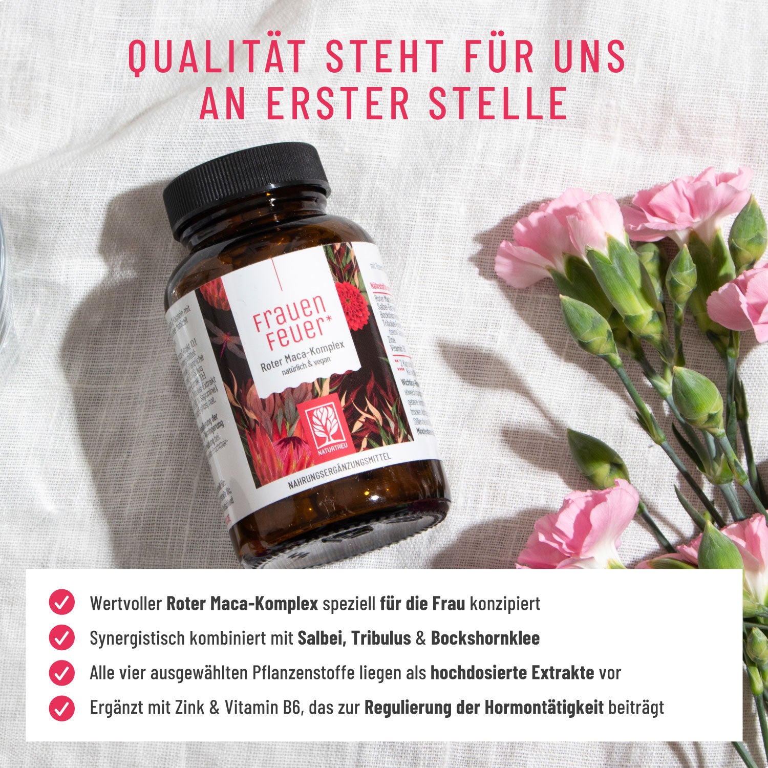 Frauenfeuer Roter Maca-Komplex Qualität