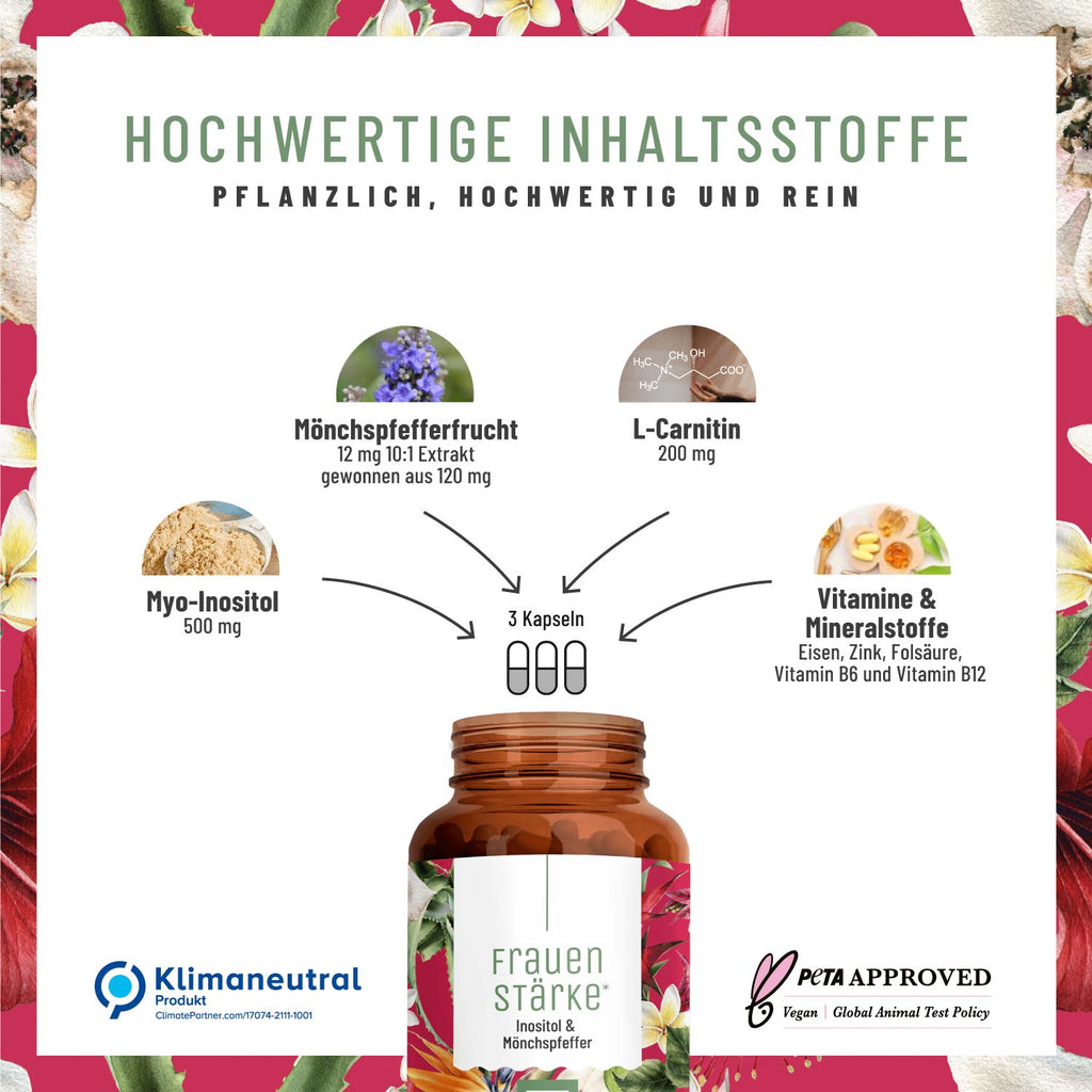 Frauenstaerke Inositol-Moenchspfeffer Hochwertige Inhaltsstoffe