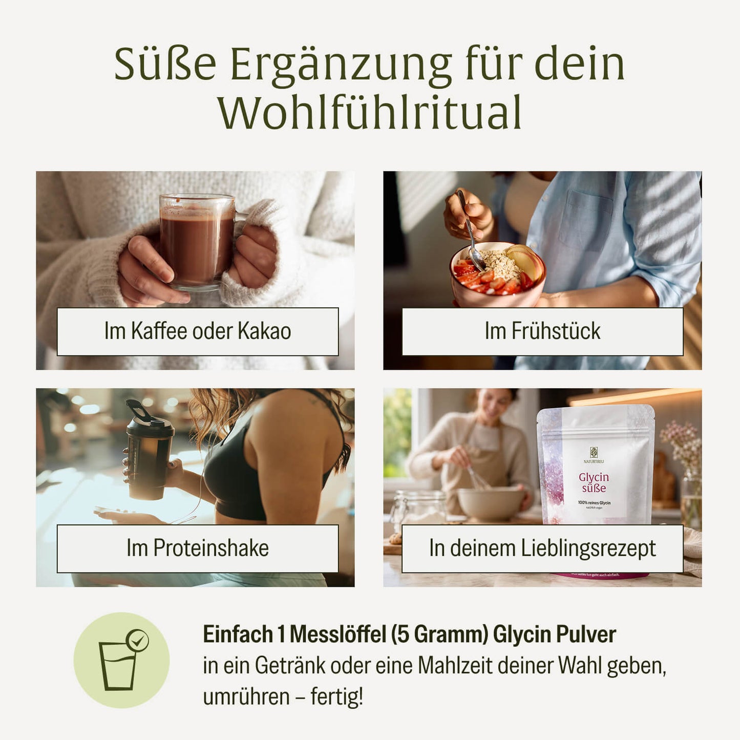 Glycinsüße: Sanfter Zucker- und Süßstoffersatz mit Glycin