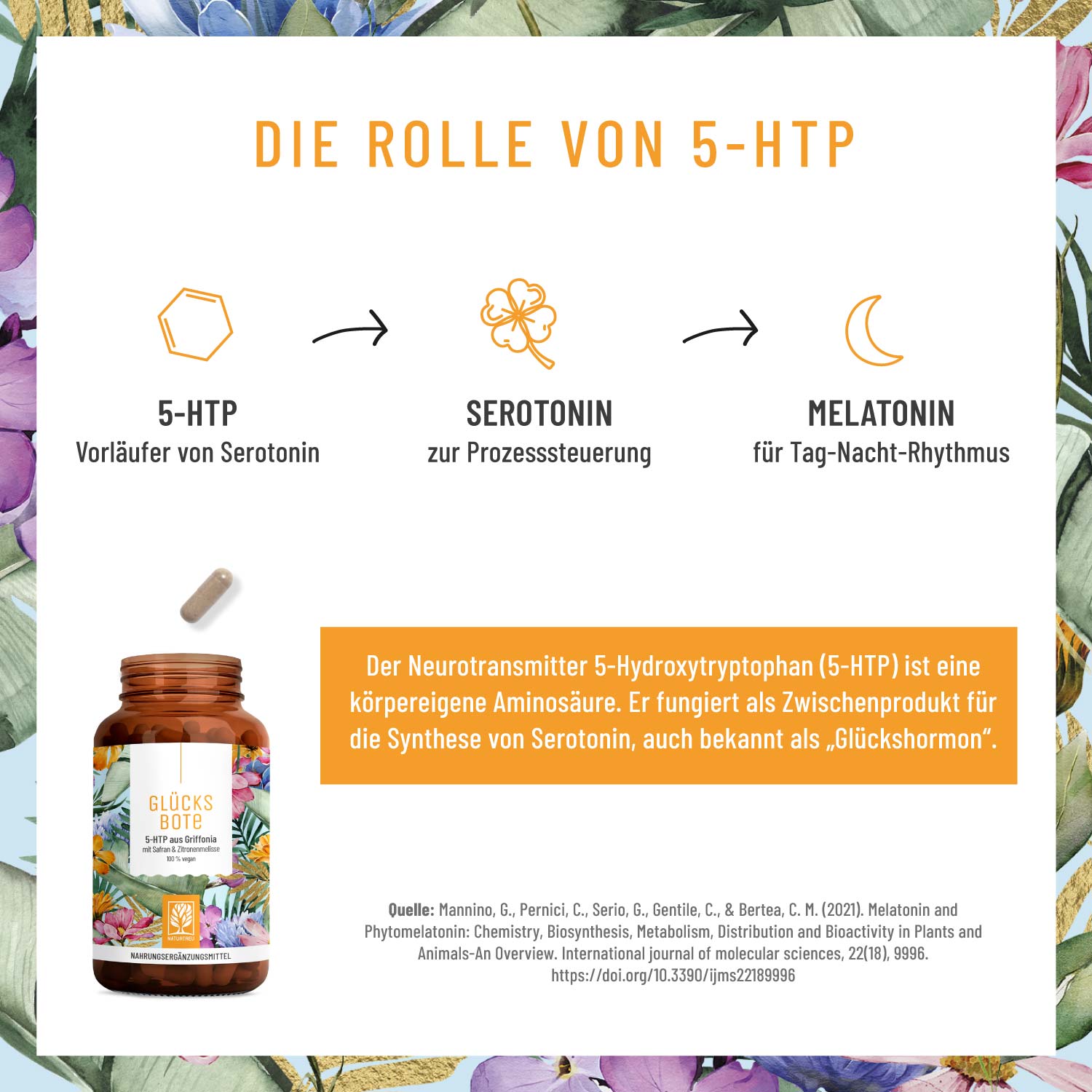 Gluecksbote 5-HTP aus Griffonia Moodbild