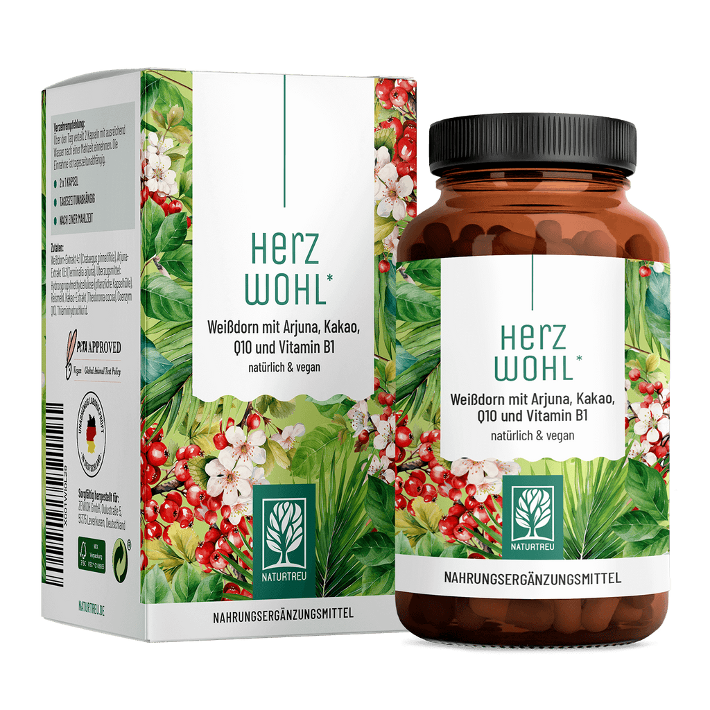 Herzwohl Weissdorn Arjuna Kakao Q10 Vitaminb1 