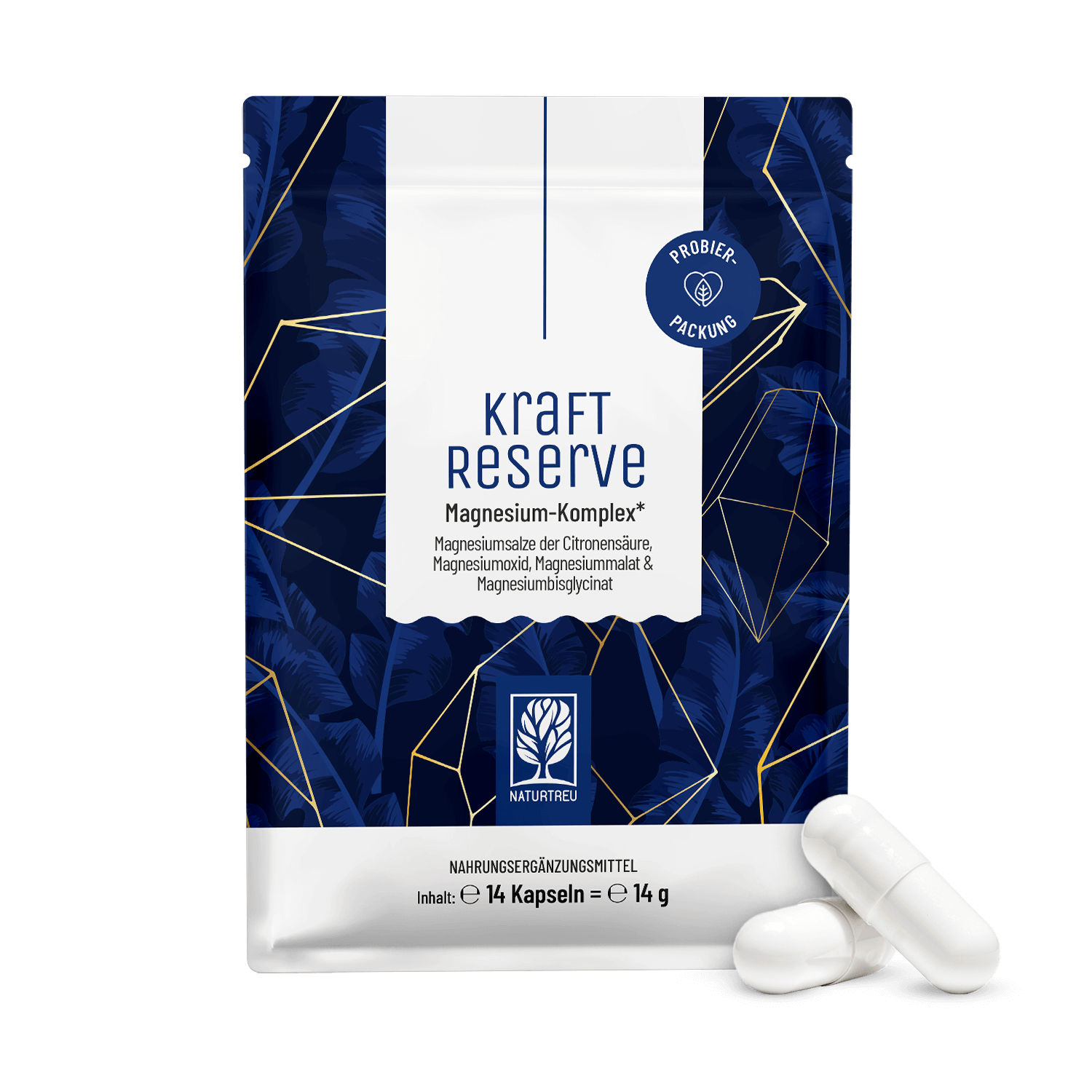 Kraftreserve Magnesium-Komplex Sachet Titelbild Kapseln