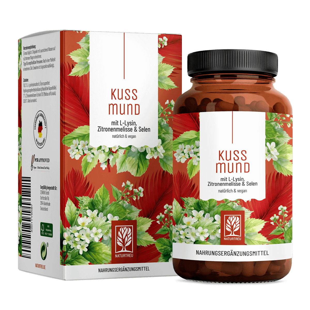Ellovi Natürlicher Lippenbalsam Kaffee – 2 Stück, Vegan, Mit 6 Inhaltsstoffen, Feuchtigkeitsspendend
