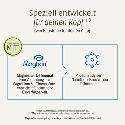 Magtein®: Magnesium-L-Threonat mit Phosphatidylserin