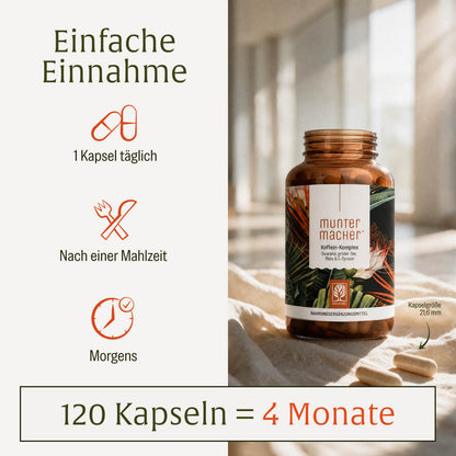 Muntermacher: Koffein-Komplex mit Guarana & Mate