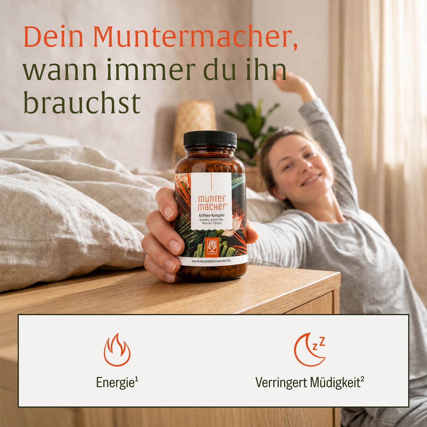 Muntermacher: Koffein-Komplex mit Guarana & Mate