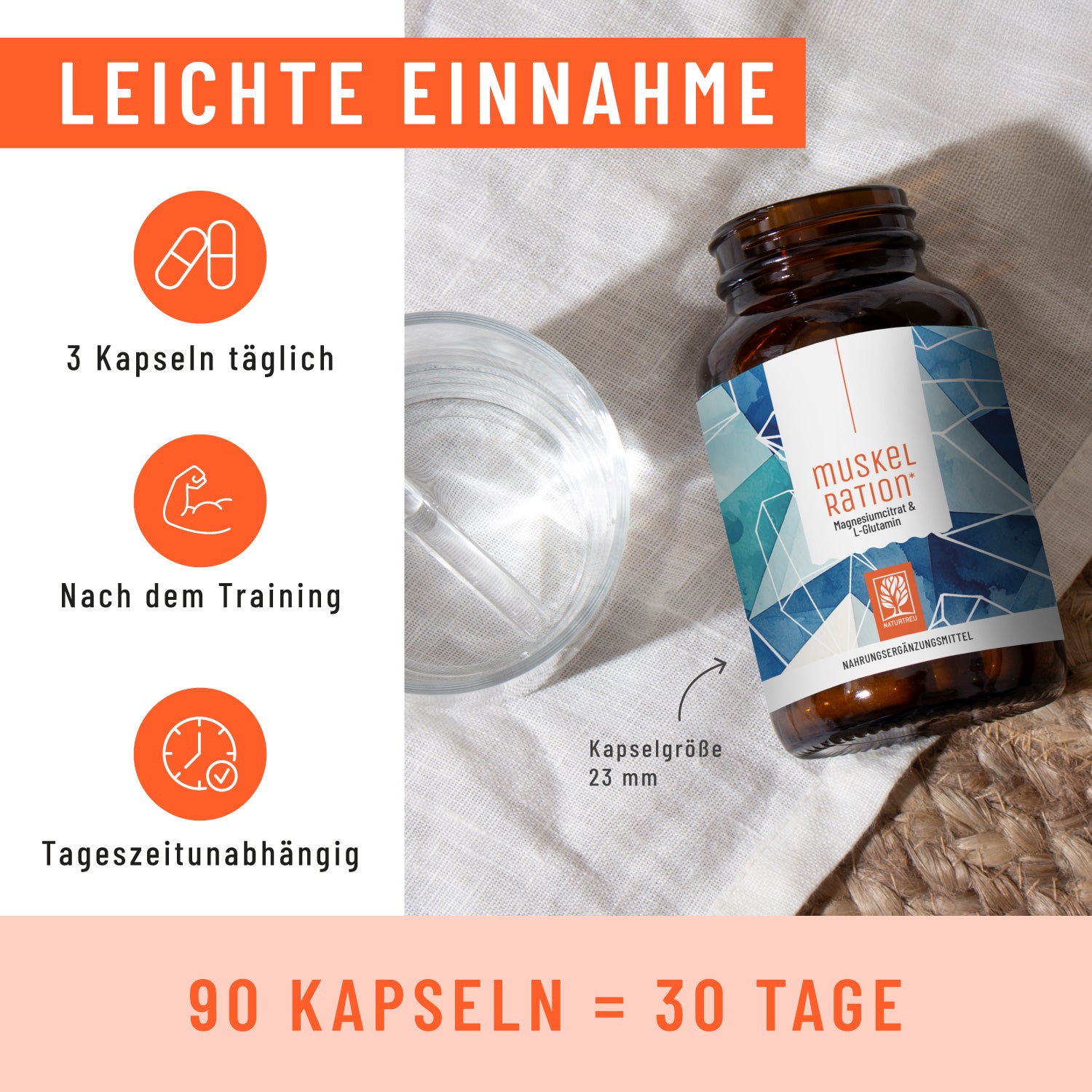Muskelration Magnesiumcitrat L-Glutamin Onlineshop Einnahme
