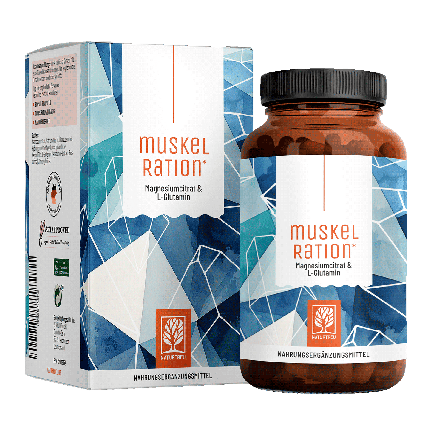 Muskelration Magnesiumcitrat und L-Glutamin Titelbild