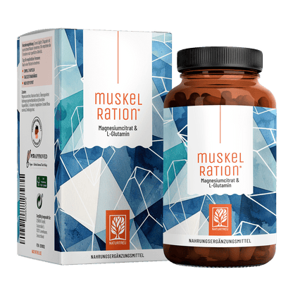 Muskelration Magnesiumcitrat und L-Glutamin Titelbild
