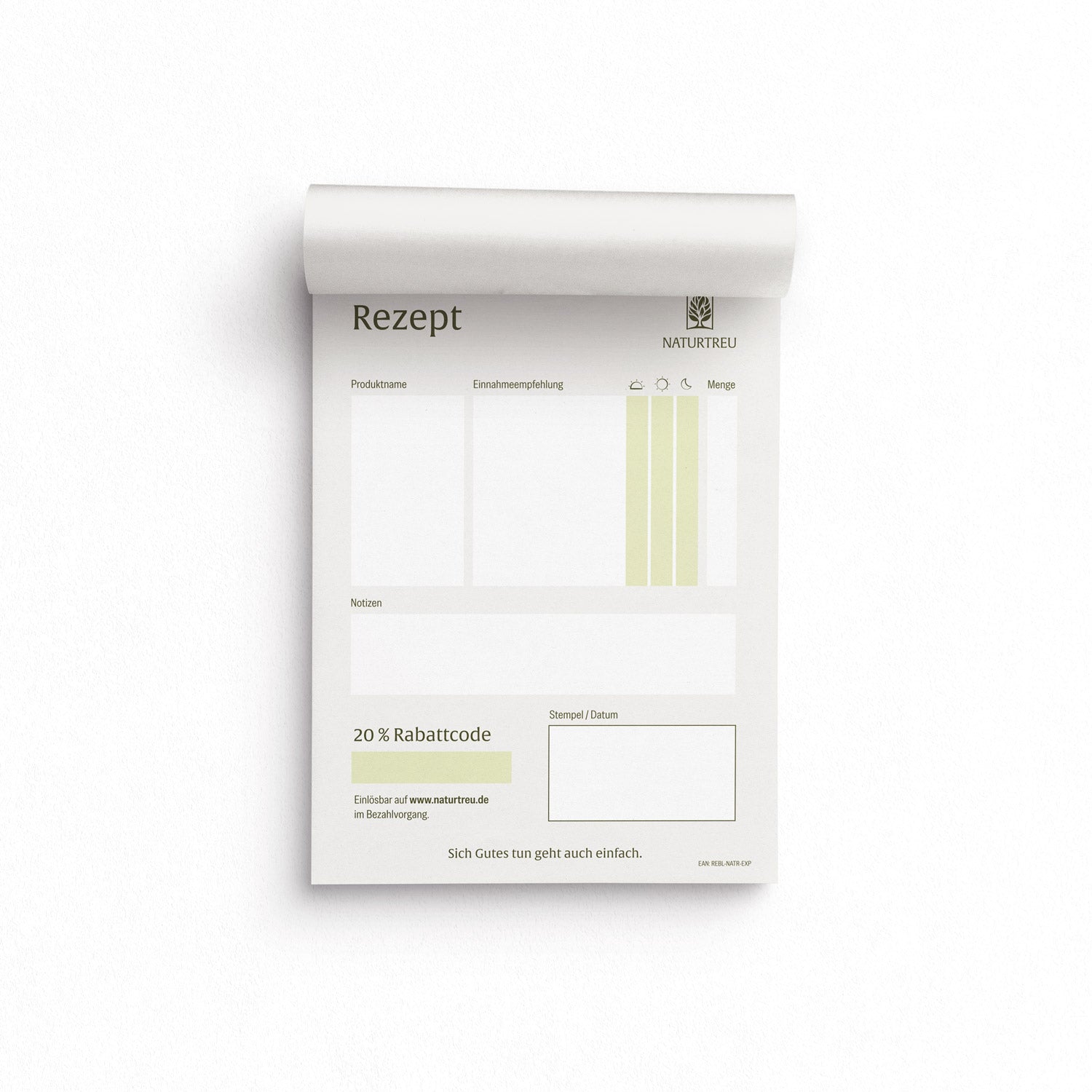 Naturtreu Rezeptblock