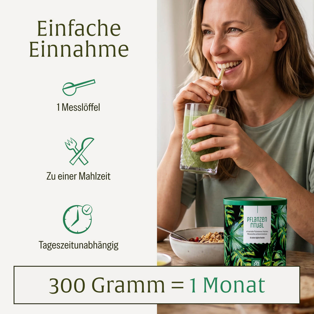 Pflanzenritual Einfache Einnahme
