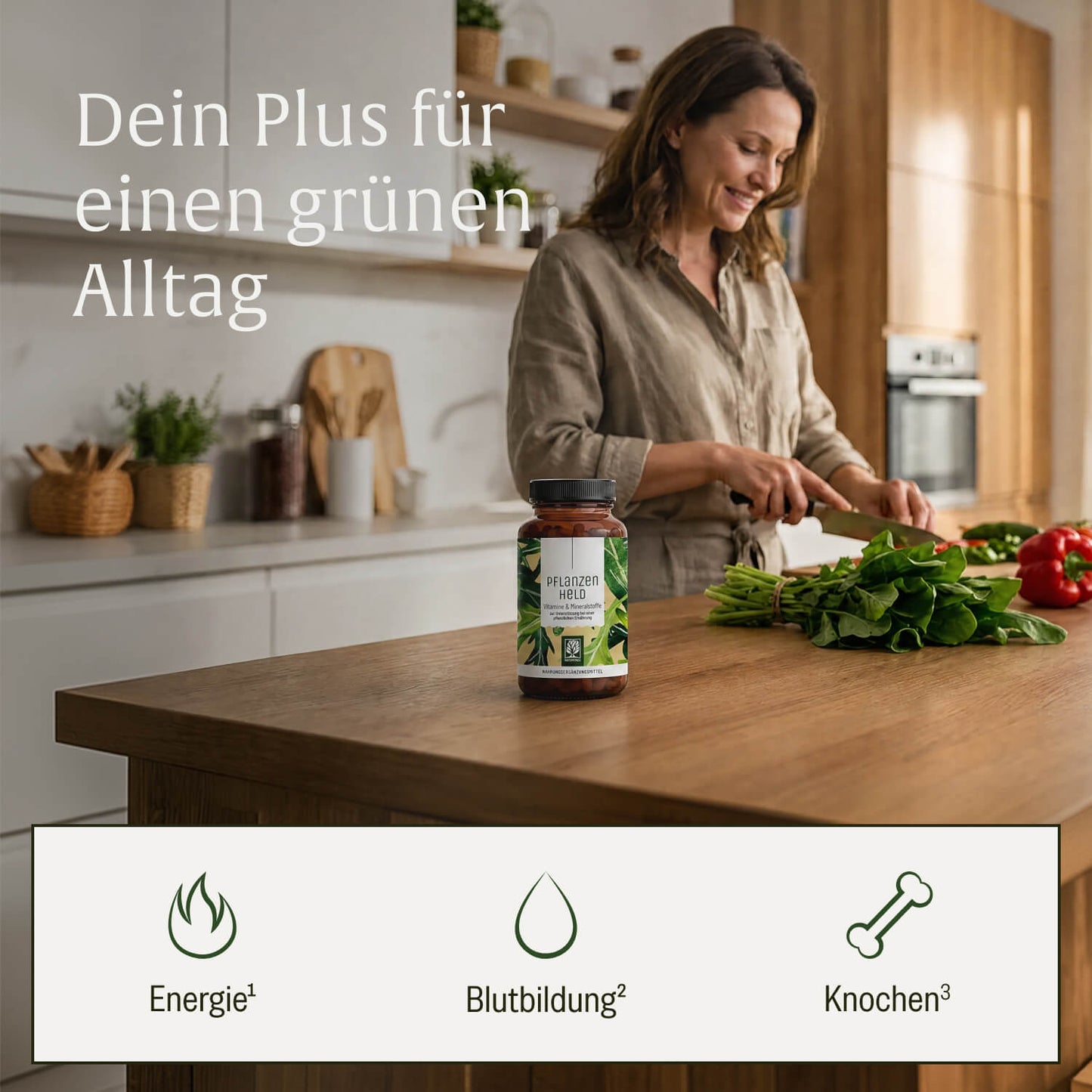 Pflanzenheld: All in One Multivitamin & Nährstoff-Komplex für Veganer