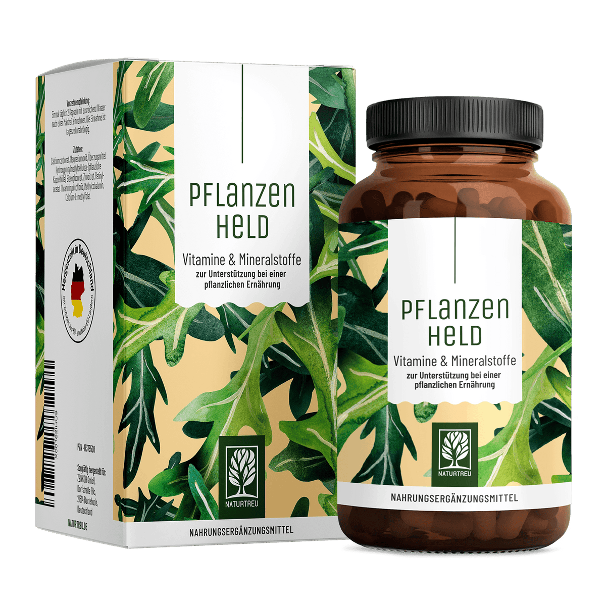 Pflanzenheld: All in One Multivitamin & Nährstoff-Komplex für Veganer - 1 Dose Pflanzenheld (die meisten Kunden kaufen 2 Dosen)