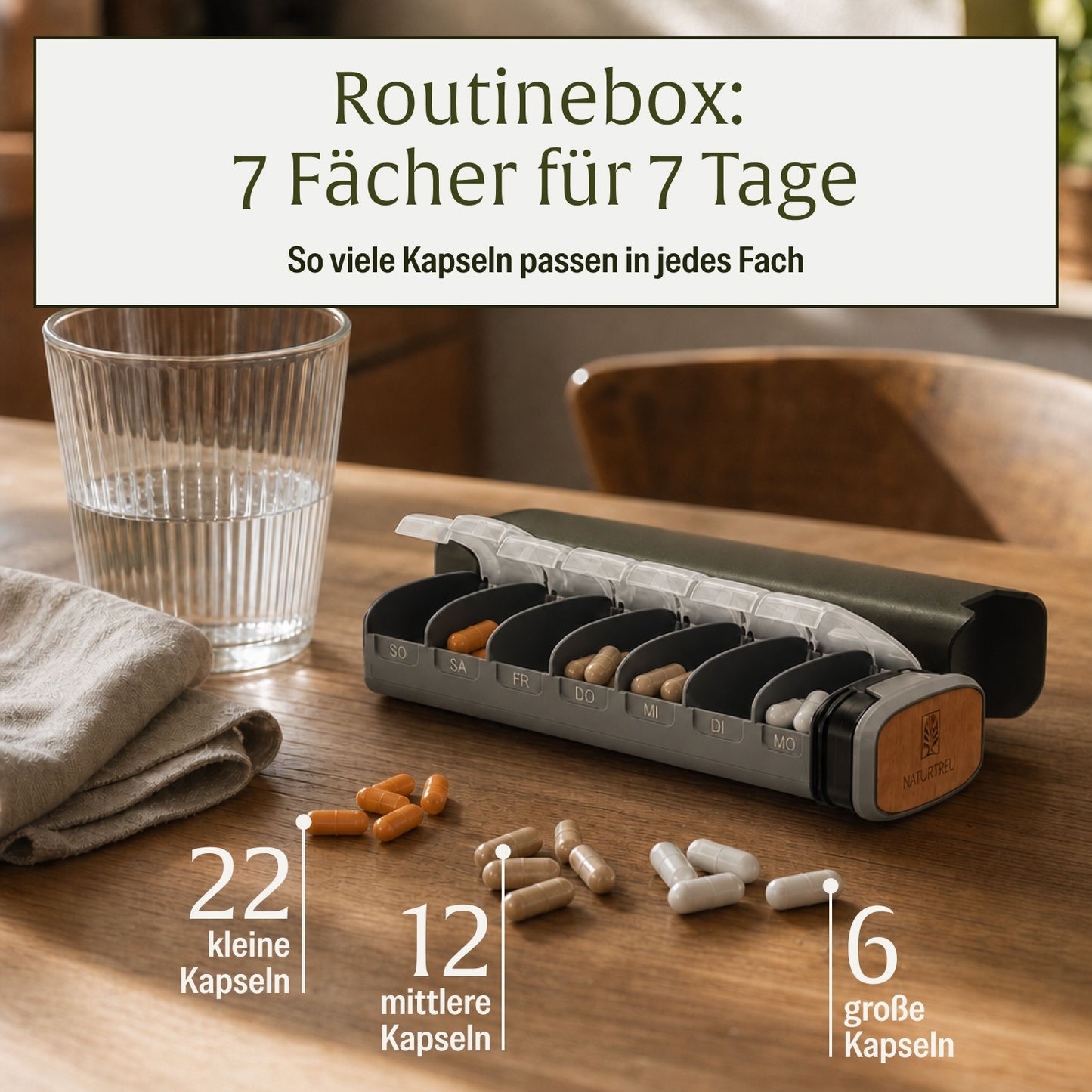 Routinebox Pillenbox 7 Fächer