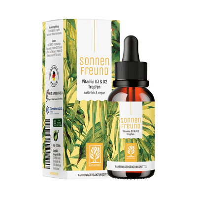 Vitamin D3 & K2 Tropfen für Erwachsene (1.000 I.E.)