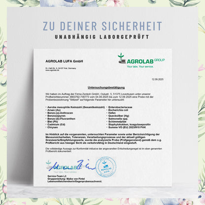 Stillzeit Aktivierter Bockshornklee-Komplex Laborzertifikat